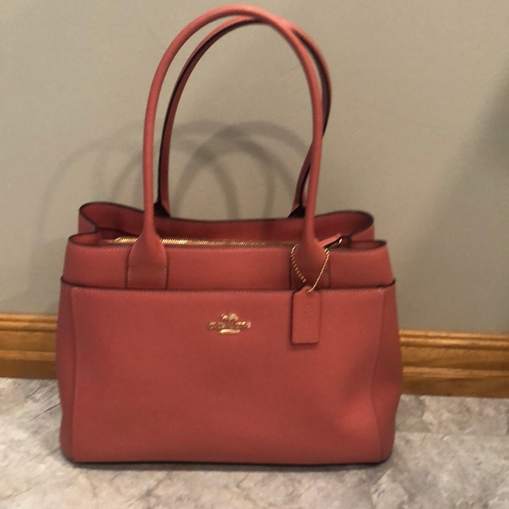 Coach Casey Crossgrain Leather Tote